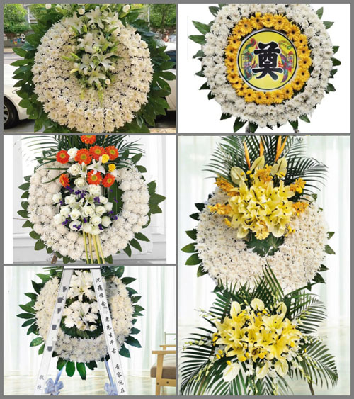 贵州六盘水盘县竹海镇赤黑村花圈速递